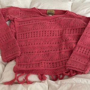 Roebuck And Co. Pink Sweater Size M 10-12